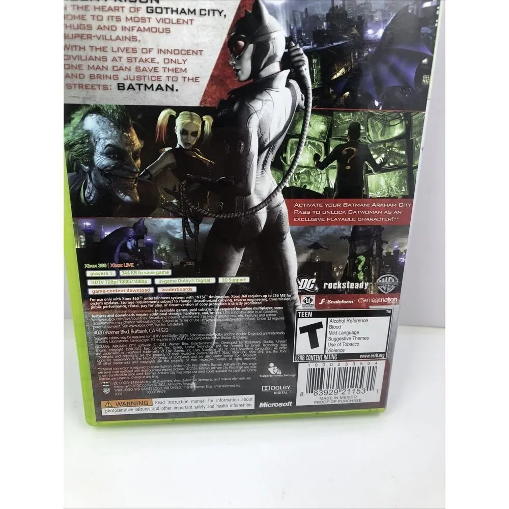 *Batman Arkham City   Microsoft Xbox 360 Game